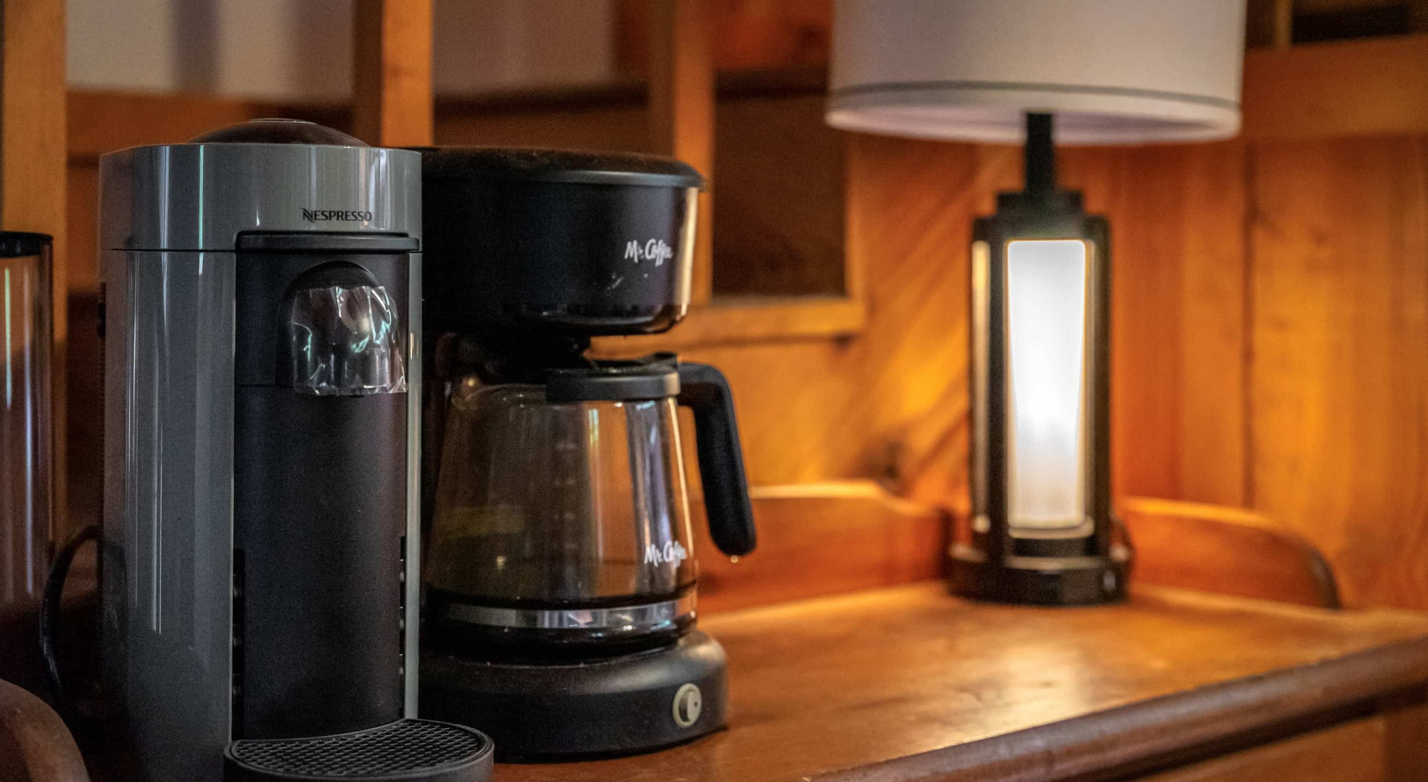 coffee maker in the Bearly Behavin' room